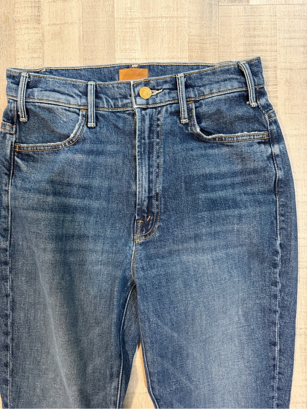 MOTHER The Hustler Ankle Jeans Women’s 28 Bending The Rules High Rise Flare